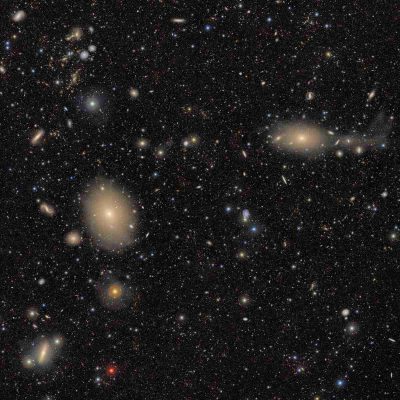 universe teeming with stars and galaxies